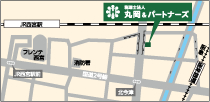 西宮市の税理士法人丸岡＆パートナーズの地図